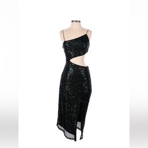 Dark Green Lulus Sequin Dress